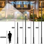 16.5Ft Solar Street Light Pole for Outdoor Use