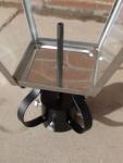 Large Vintage Stainless Steel Garden Post Lantern