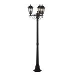 Brown Antique 'Lamina' 3-Light Lamp Post