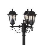 Brown Antique 'Lamina' 3-Light Lamp Post