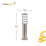 Modern Stainless Steel Lamp Post Set of 4