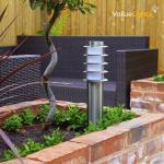 Modern Stainless Steel Lamp Post Set of 4