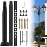 10 Ft Adjustable Metal Street Lamp Post