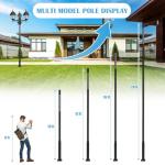 10 Ft Adjustable Metal Street Lamp Post