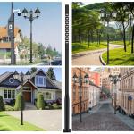 10 Ft Adjustable Metal Street Lamp Post