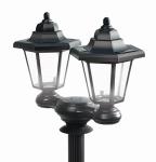 Ideaworks 3-in-1 Solar Black Lamp Post