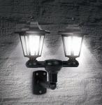 Ideaworks 3-in-1 Solar Black Lamp Post