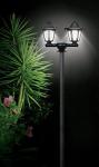 Ideaworks 3-in-1 Solar Black Lamp Post