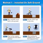 16Ft Tall Heavy Duty Outdoor Lamp Post