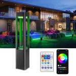 Smart Colour Changing Outdoor Bollard Lights with App Control