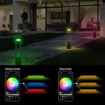 Smart Colour Changing Outdoor Bollard Lights with App Control