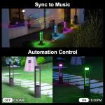 Smart Colour Changing Outdoor Bollard Lights with App Control