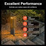 Smart Colour Changing Outdoor Bollard Lights with App Control