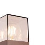 Rust Brown Industrial Outdoor Bollard Lamp 70 cm