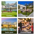 TimberAura 10 ft String Light Poles - 4 Pack