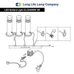 Modern Stainless Steel LED Bollard Garden Lamp