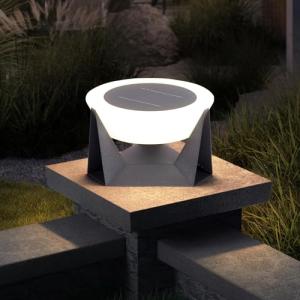 Solar Post Lights - 11" Modern Outdoor Lantern