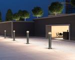 Modern Stainless Steel LED Bollard Garden Lamp