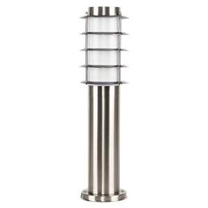 Modern Stainless Steel Light Post Set of 2