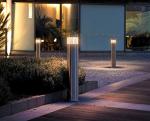 Modern LED Garden Bollard Post Light - Warm White