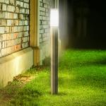 Stainless Steel Silver Outdoor Garden Post Light