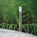 Stainless Steel Silver Outdoor Garden Post Light