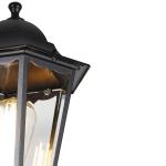 Black Outdoor Post Lantern with Two Lights