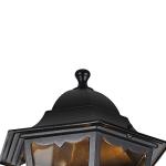 Black Outdoor Post Lantern with Two Lights