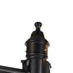 Black Outdoor Post Lantern with Two Lights