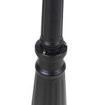 Black Outdoor Post Lantern with Two Lights