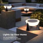 Solar Post Lights - 11" Modern Outdoor Lantern