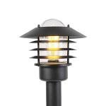 Modern Black Outdoor Bollard Lamp with LED E27