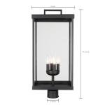 Goosebrite 4-Light Modern Outdoor Post Lantern