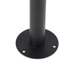 Modern Black Outdoor Bollard Lamp with LED E27