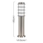 Modern Stainless Steel Mini Light Post with LED Bulb