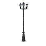 MiniSun 2.2m Traditional Black Outdoor Lamp Post