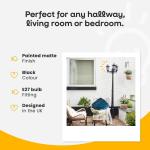 MiniSun 2.2m Traditional Black Outdoor Lamp Post