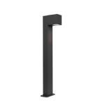 Dark Gray Industrial Outdoor Post Lamp 65 cm