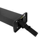 Dark Gray Industrial Outdoor Post Lamp 65 cm