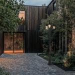 Rustic Black 3-Light Outdoor Post Lamp