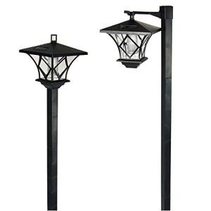Solar Vintage Street Lamp Post Lights - 2 Pack
