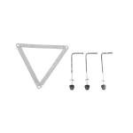 Rustic Black 3-Light Outdoor Post Lamp