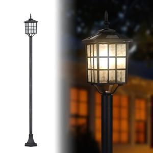 Kemeco Solar Powered Outdoor Lamp Post Light
