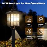 Kemeco Solar Powered Outdoor Lamp Post Light