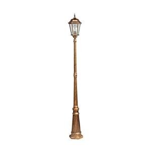 Vintage Black and Gold Outdoor Lamp Post