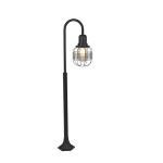 Black Outdoor Bollard Lamp for Gardens, LED Ready