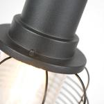 Black Outdoor Bollard Lamp for Gardens, LED Ready
