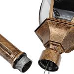 Vintage Black and Gold Outdoor Lamp Post