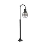 Black Outdoor Bollard Lamp for Gardens, LED Ready
