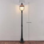 Dimmable Copper Vintage Post Light 'Clint